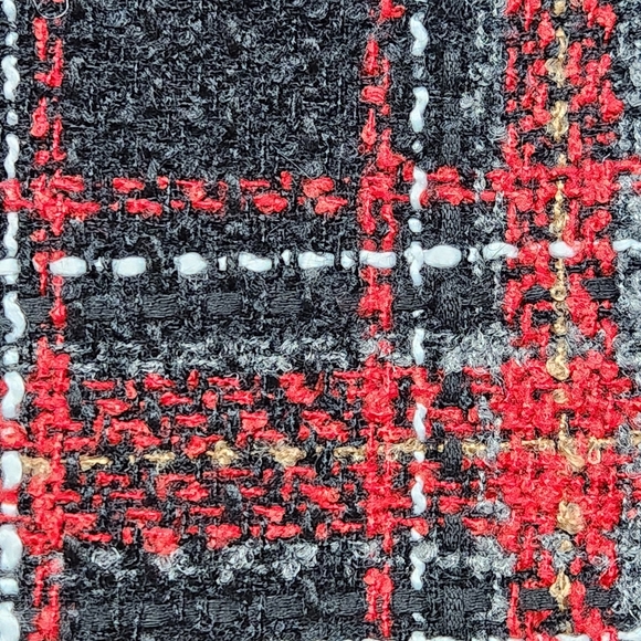 Plaid Tweed A-Line Mini Skirt Size 16 | Lined Fall Winter | NWT Penningtons - Picture 7 of 12